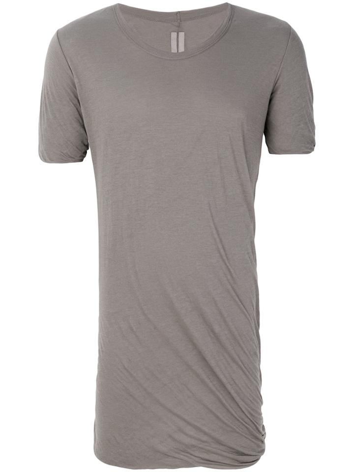 Rick Owens Long Length T-shirt - Grey