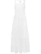 No21 Sleeveless Macrame Lace Dress, Women's, Size: 42, White, Cotton/polyester