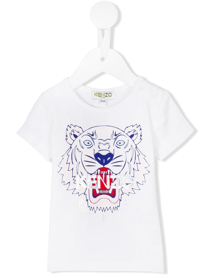 Kenzo Kids - Logo Print T-shirt - Kids - Cotton/spandex/elastane - 3 Mth, Infant Girl's, White