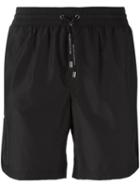 Dolce & Gabbana Drawstring Swim Shorts, Men's, Size: 3, Black, Polyester