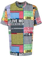 Love Moschino Printed Newspaper T-shirt - Multicolour