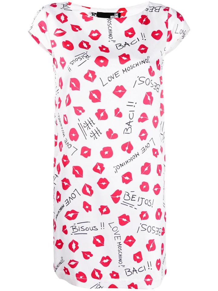 Love Moschino Kisses Dress - White