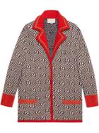 Gucci Gg Stripe Wool Jacket - Neutrals
