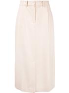 Ryan Roche Midi Skirt - Brown