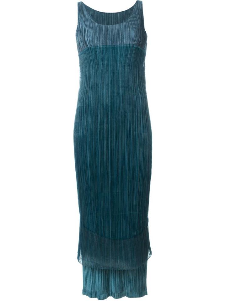 Issey Miyake Vintage Double-layer Pleated Dress