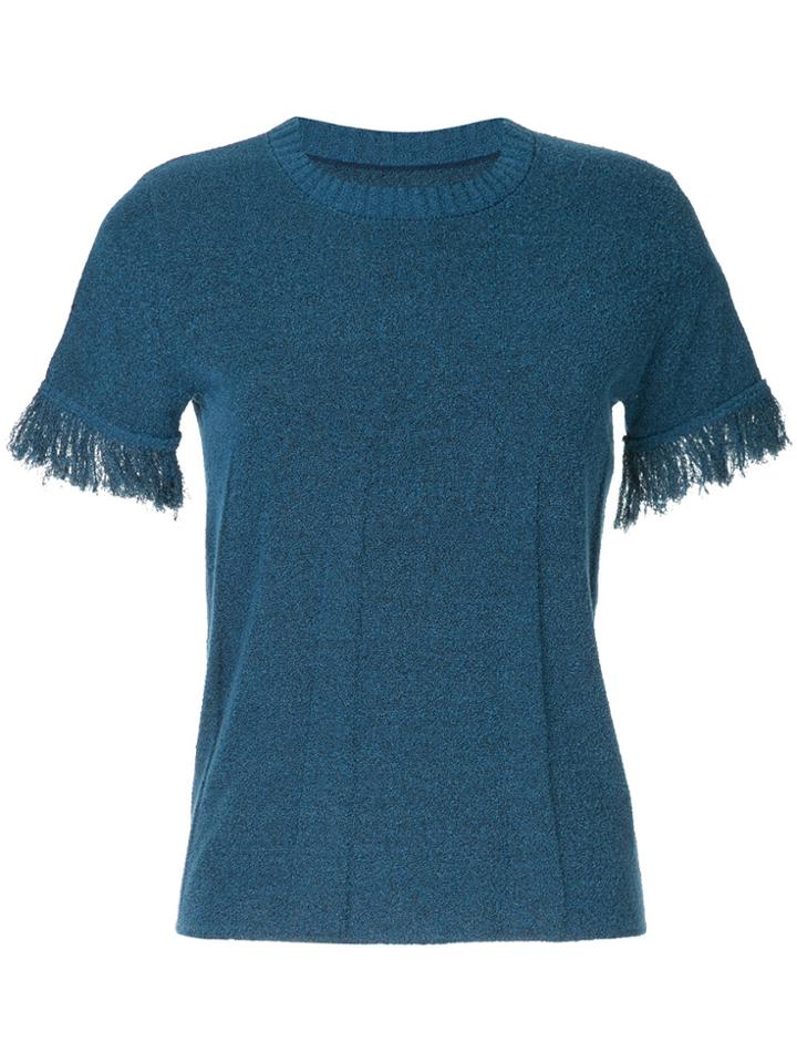 Onefifteen Raw Cuff T-shirt - Blue