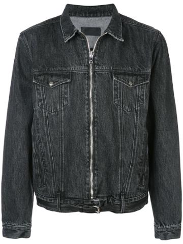 Rta Denim Zip Jacket - Black