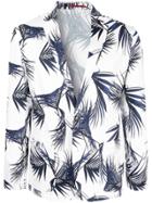 Loveless Palm Print Blazer - White
