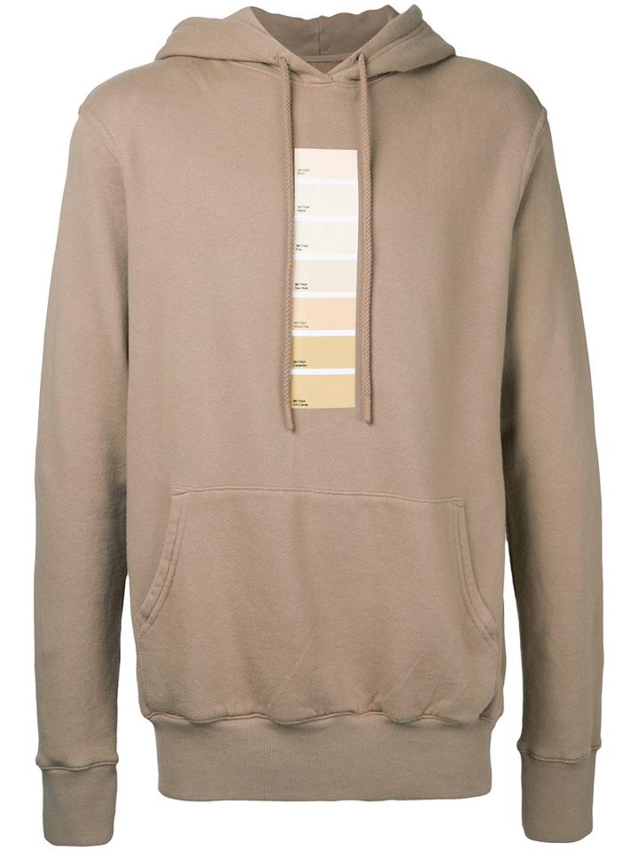 424 Fairfax - Color System Print Hoodie - Men - Cotton - L, Brown, Cotton