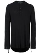 Cedric Jacquemyn Ribbed Strap Detail Jersey, Men's, Size: 52, Black, Silk