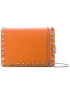 Valentino - Valentino Garavani Rockstud Crossbody Bag - Women - Calf Leather - One Size, Women's, Yellow/orange, Calf Leather