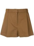 No21 High-waisted Shorts - Brown