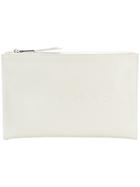 Rochas Zipped Clutch - White