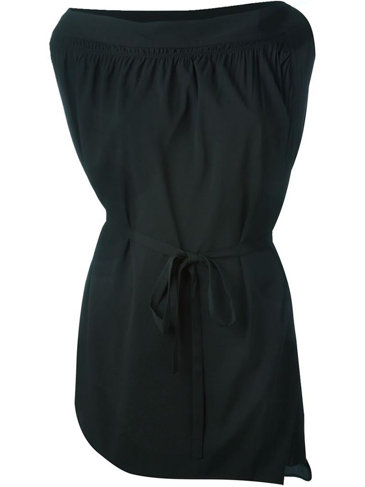 Helmut Lang Asymmetric Top, Women's, Size: Xs, Black, Silk/spandex/elastane