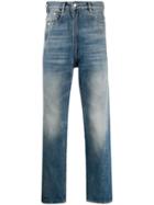 Martine Rose Faded Effect Straight-leg Jeans - Blue