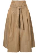 Nehera Cropped Tailored Trousers - Brown