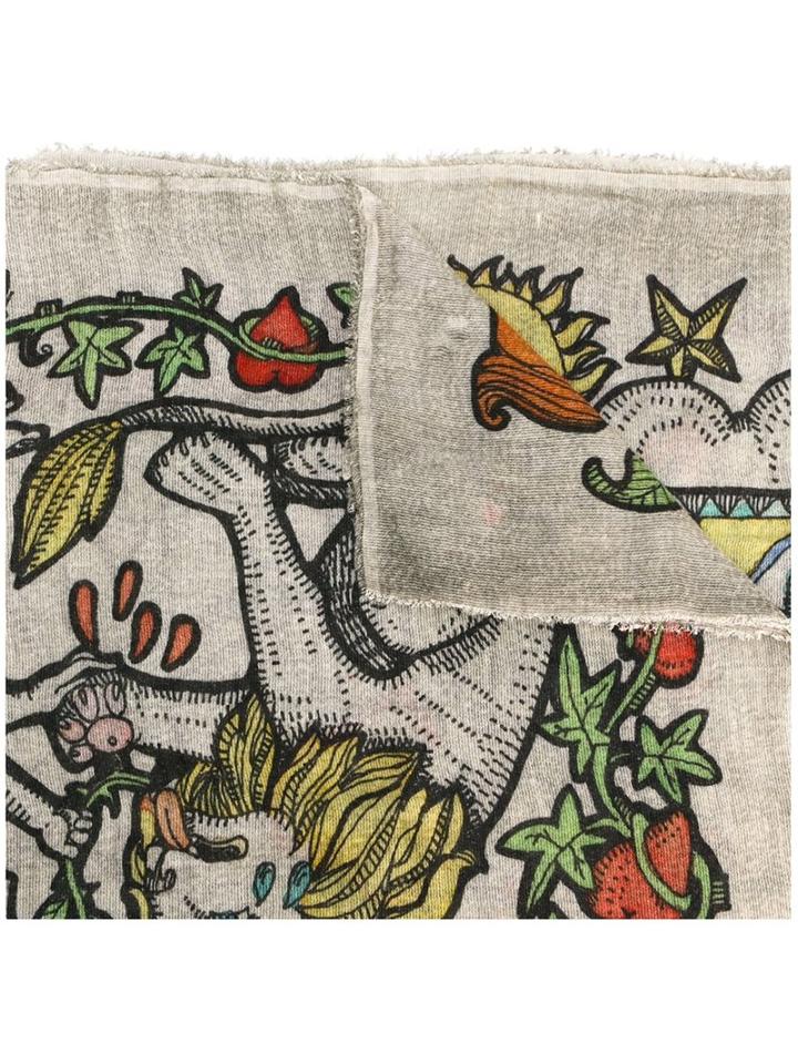 Faliero Sarti Printed Scarf, Adult Unisex, Silk/modal/cashmere