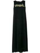 Vivetta Flaming Logo Sleeveless Maxi Dress - Black