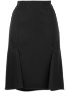 Astraet Double Pleat Skirt - Black