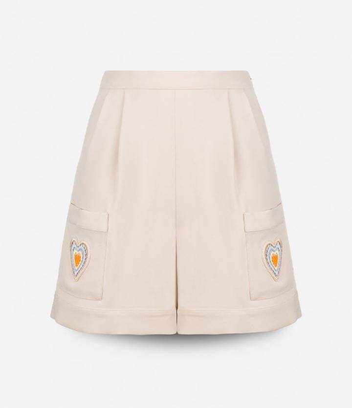 Christopher Kane Love Heart Motif Shorts