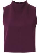 Framed Top Cropped High Tailoring Framed - Purple