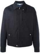 Stella Mccartney - Zip Bomber Jacket - Men - Silk/cotton/viscose/polyurethane Resin - 50, Blue, Silk/cotton/viscose/polyurethane Resin