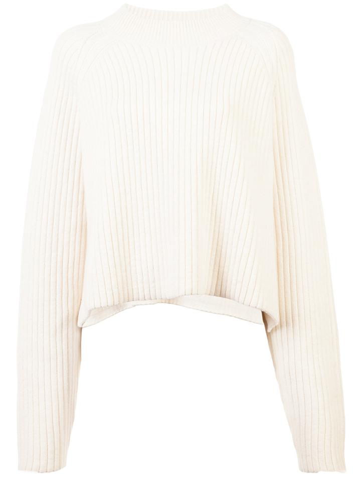 Proenza Schouler Cropped Crewneck - Nude & Neutrals