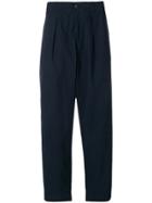 Universal Works Pleated Track Style Trousers - Blue