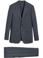 Burberry Soho Fit Three-piece Linen Wool Suit - Blue