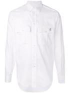 Gucci Oxford Shirt With Piglet Embroidery - White