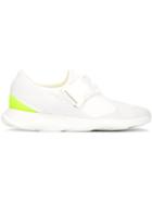 Christopher Kane Safety Buckle Sneakers, Men's, Size: 44, White, Nylon/rubber