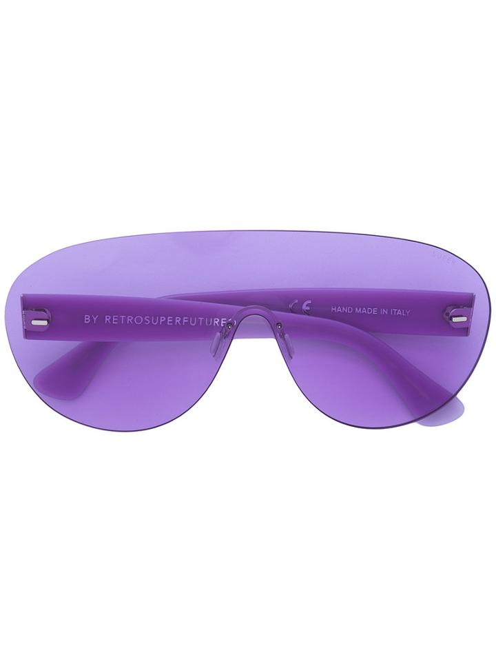 Retrosuperfuture - Oversized Sunglasses - Unisex - Acetate - 65, Pink/purple, Acetate