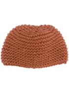 Telfar - Knit Beanie - Unisex - Cotton - One Size, Brown, Cotton