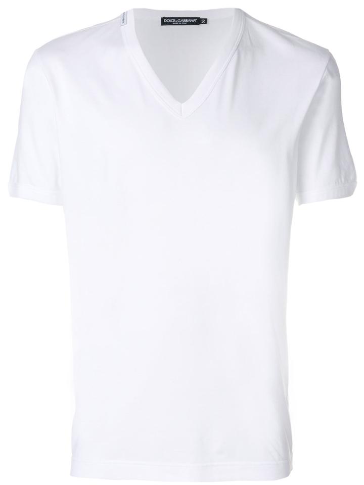 Dolce & Gabbana V-neck T-shirt - White