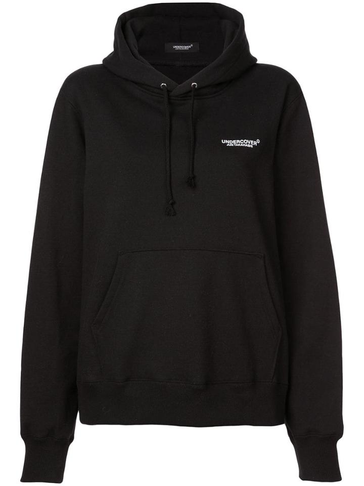 Undercover Logo Print Hoodie - Black