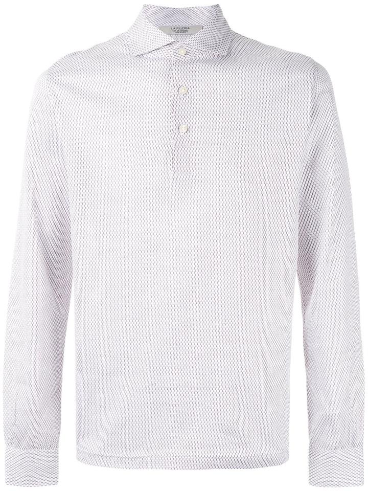 La Fileria For D'aniello - Long Sleeve Polo Shirt - Men - Cotton - 52, White, Cotton