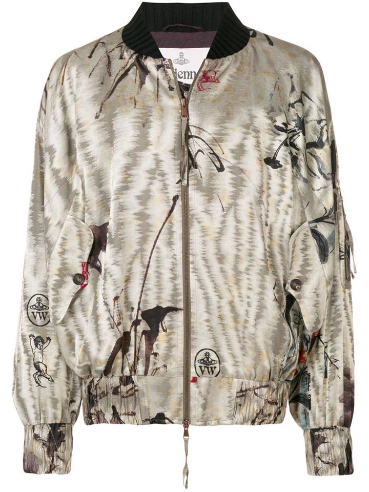 Vivienne Westwood Archive Jacquard Wilma Bomber - Neutrals