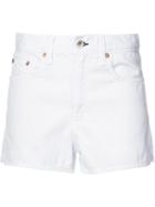 Rag & Bone /jean - Denim Shorts - Women - Cotton/tencel - 30, Women's, White, Cotton/tencel