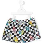 Mc2 Saint Barth Kids - Robot Print Swim Shorts - Kids - Polyamide/polyester/spandex/elastane - 2 Yrs, Toddler Boy's, Black