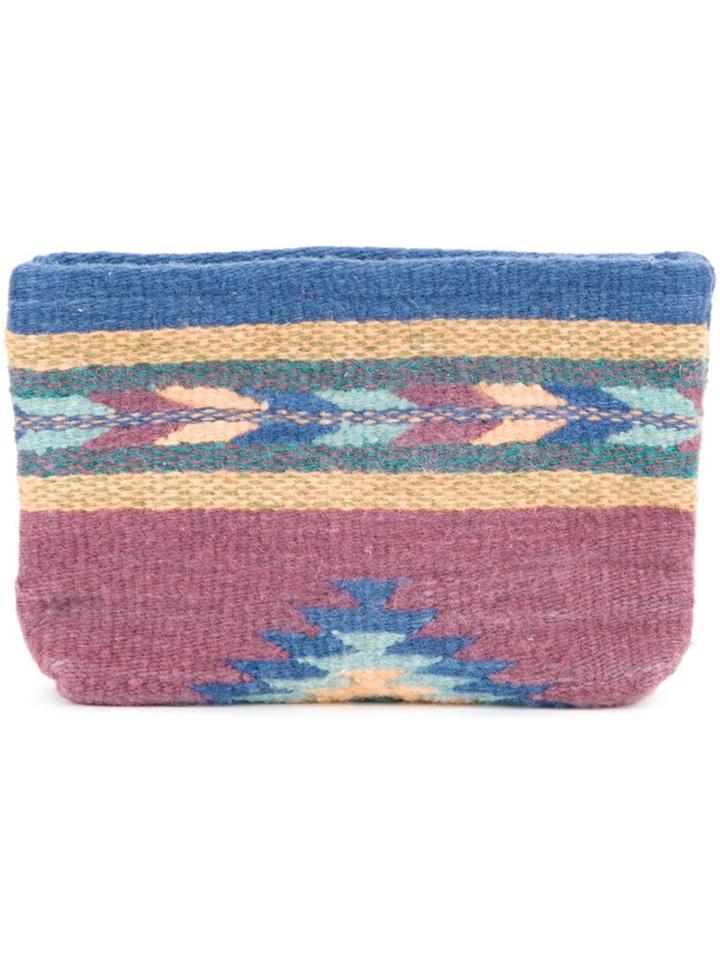 Manos Zapotecas Aztec Clutch, Women's, Pink/purple