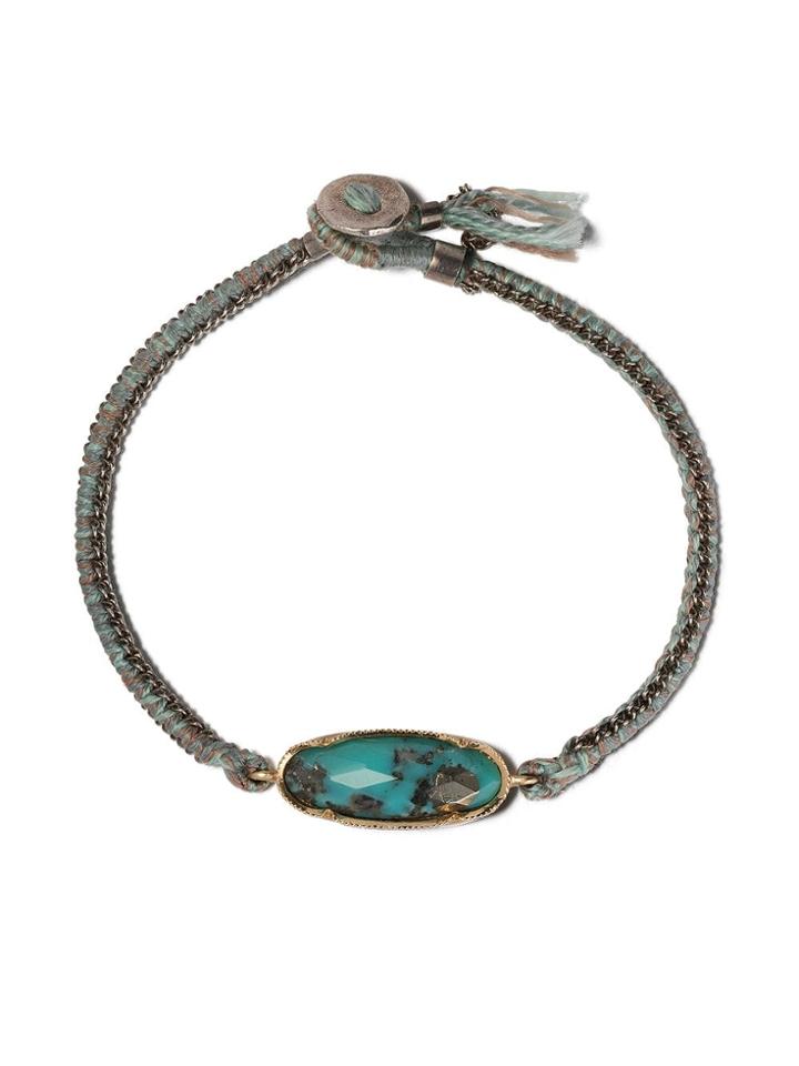 Brooke Gregson 14kt Gold Icicle Bracelet - Blue