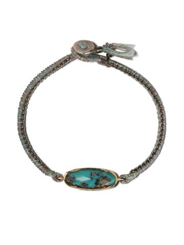 Brooke Gregson 14kt Gold Icicle Bracelet - Blue