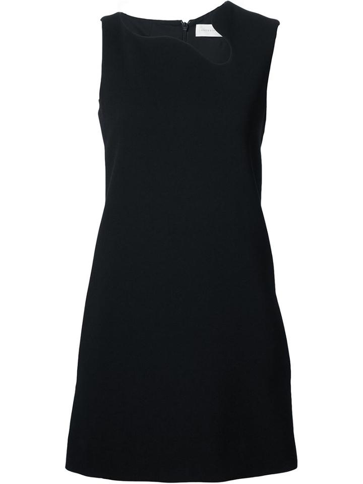 Victoria Beckham Wwave Cut Neckline Dress