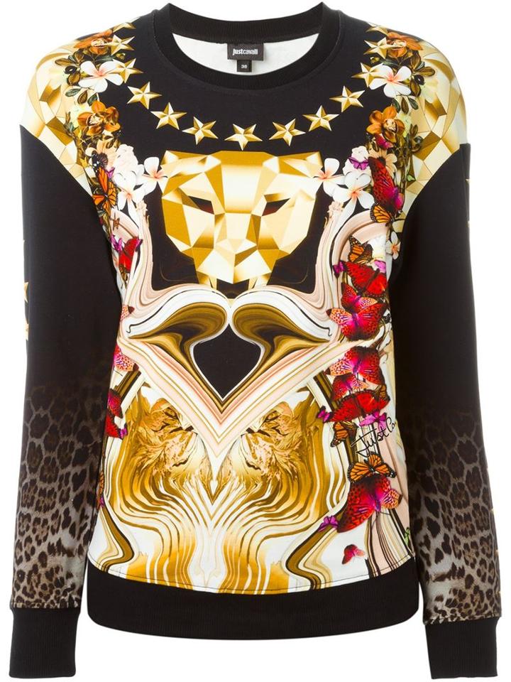 Just Cavalli Mix Print Sweatshirt