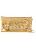 Love Moschino Sequinned Shoulder Bag - Gold