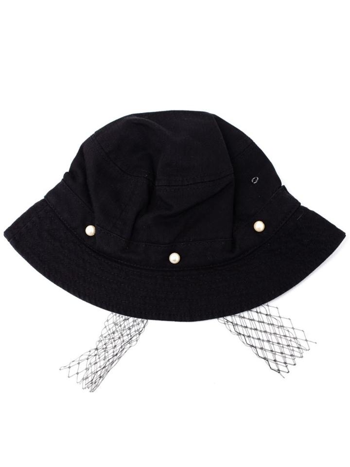Silver Spoon Attire Pearl Bucket Hat