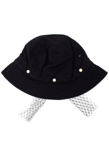 Silver Spoon Attire Pearl Bucket Hat