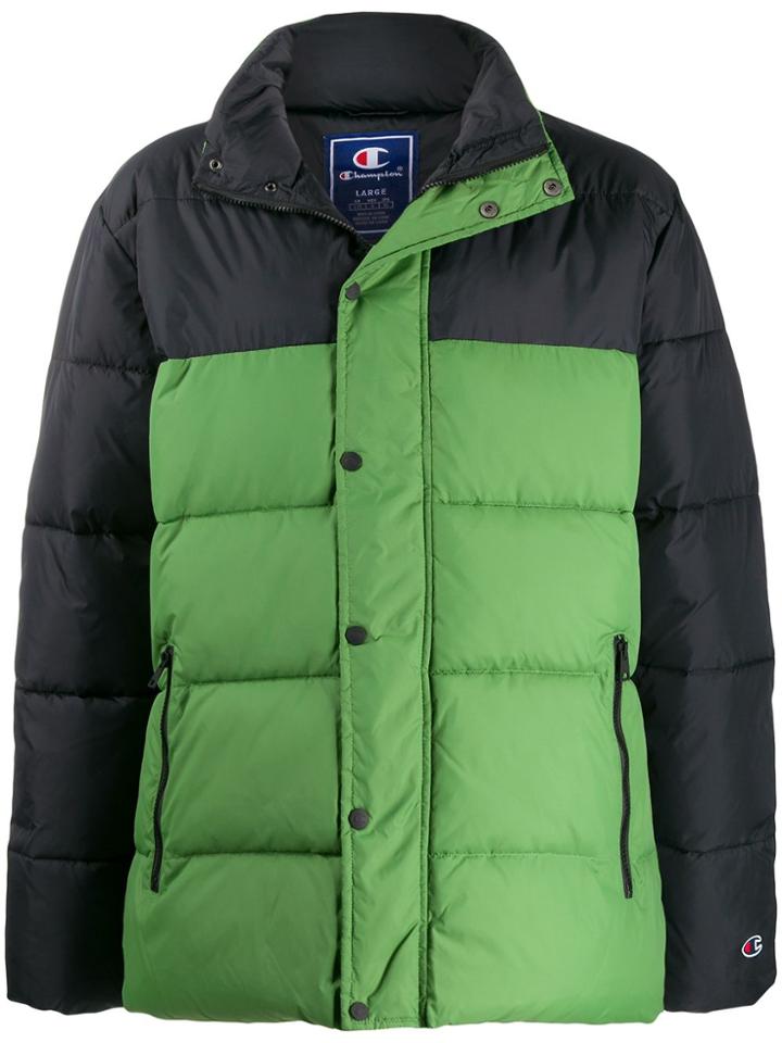 Champion Colour Block Padded Coat - Green