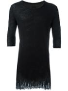 Thom Krom Raw Edge Elongated T-shirt
