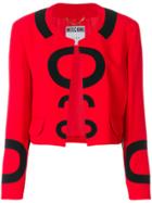 Moschino Vintage Collarless Open Jacket - Red